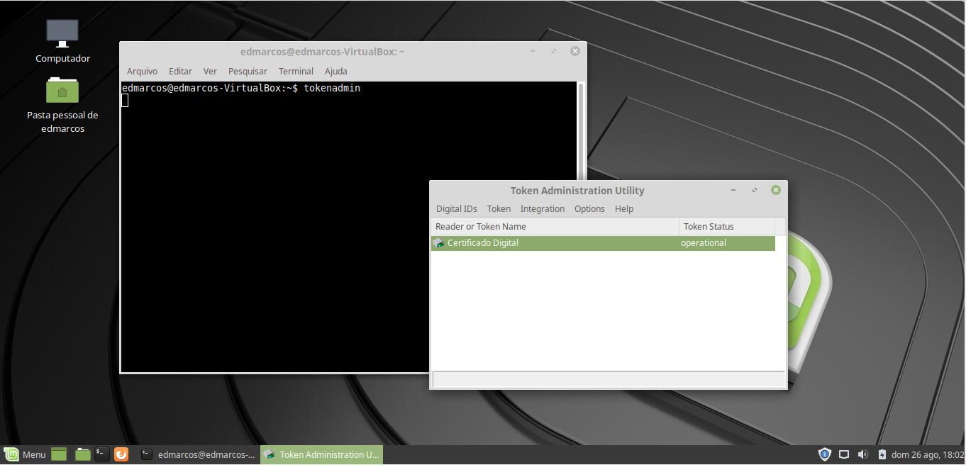 Usando token de e-CPF no GNU Linux para assinaturas digitais e